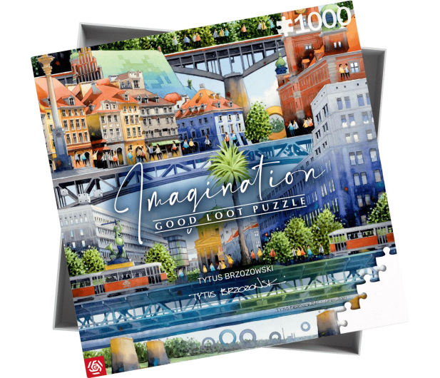 GOOD LOOT Imagination: Tytus Brzozowski Warsaw Bridges / Warszawskie mosty Puzzles 1000 - 1056328 - zdjęcie 4